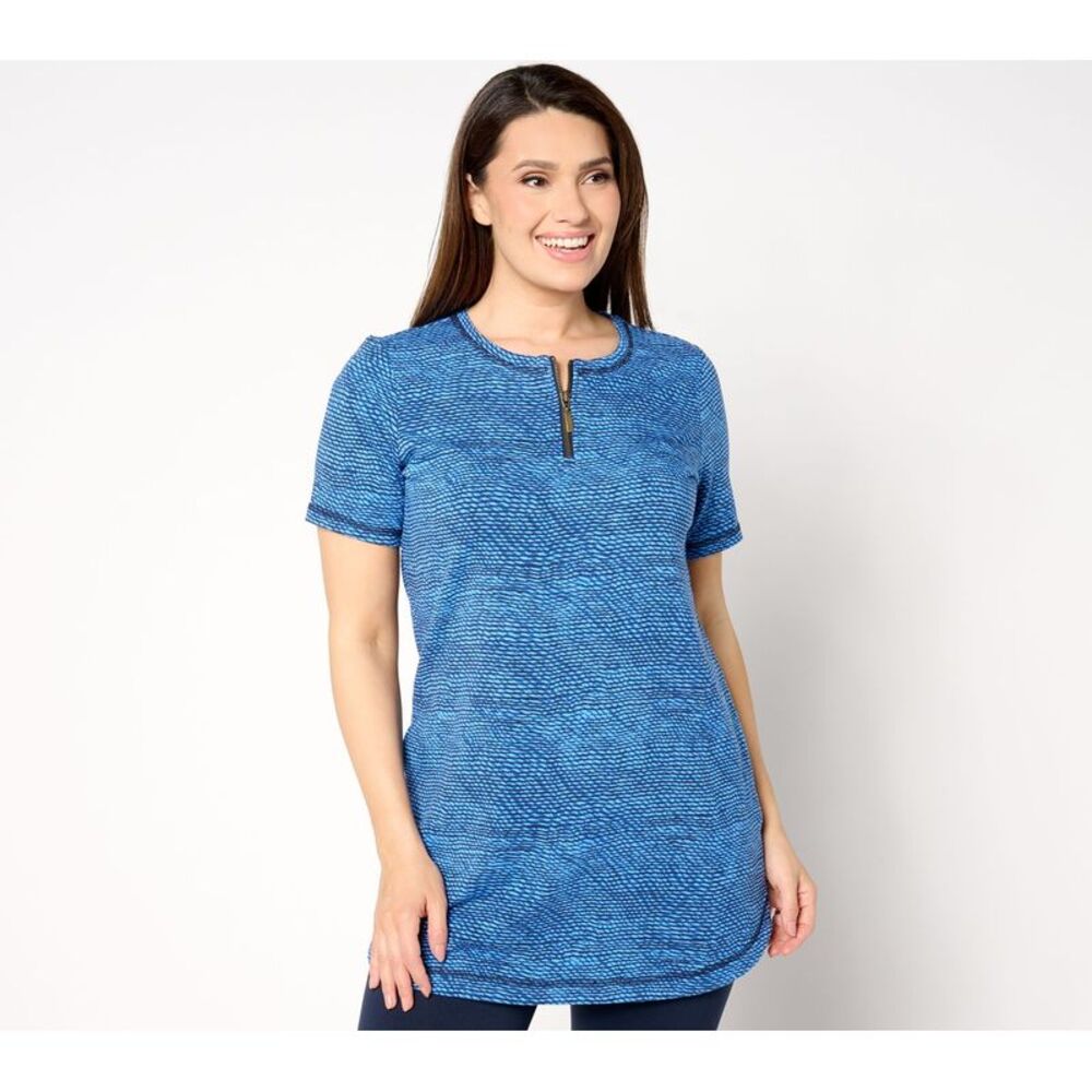 Ryan Simkhai Eyeshop Women's Top Petite PS Denim & Co. Active French Blue